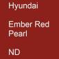 Preview: Hyundai, Ember Red Pearl, ND.